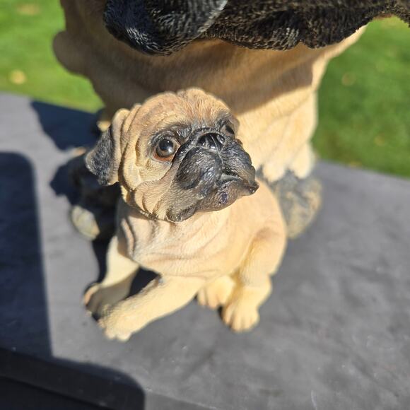 Mama and Pup Pug Look of Love Bust Westland Giftware #3178 HEAVY - Picture 9 of 16